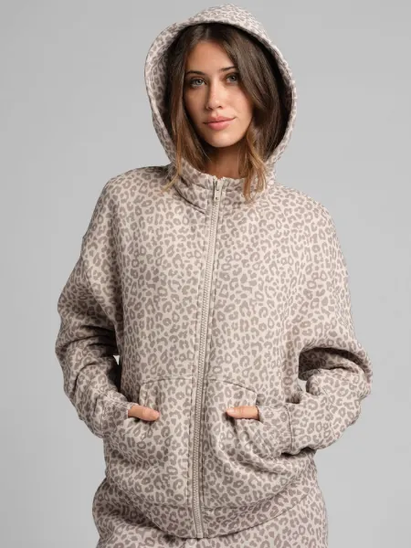 Basic Crop Zip Hoodie